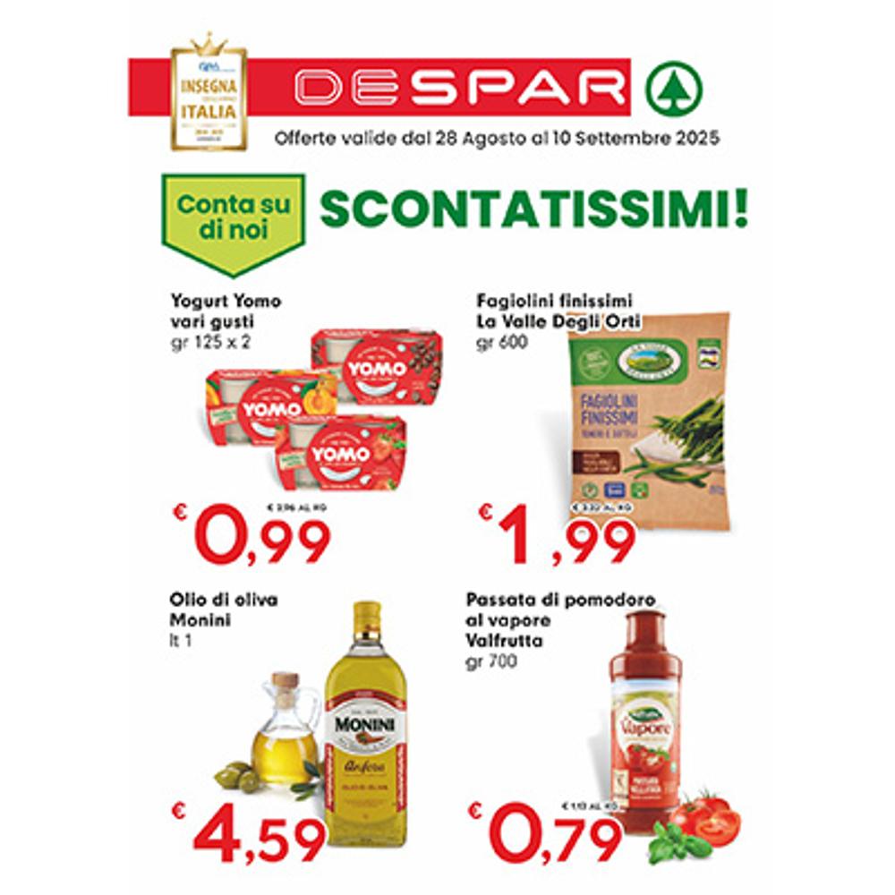 volantino VOLANTINO DESPAR 28 AGOSTO 10 SETTEMBRE dal 2025-08-28 12:00:00 al 2025-09-10 12:00:00