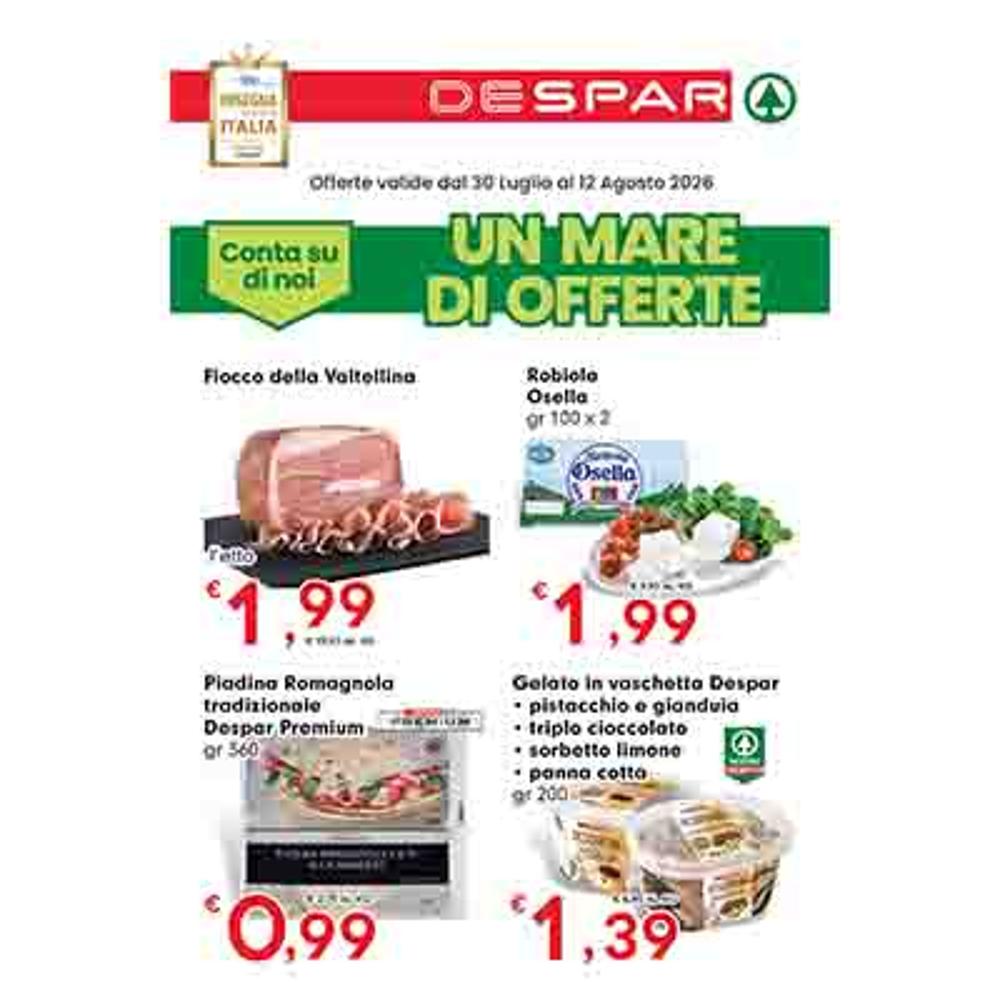 volantino VOLANTINO DESPAR DAL 30 LUGLIO AL 12 AGOSTO dal 2026-07-30 00:00:00 al 2026-08-12 00:00:00