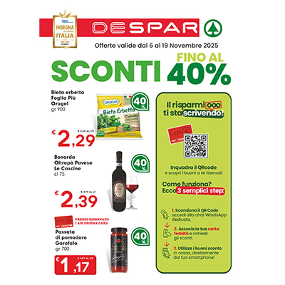 volantino VOLANTINO DESPAR 6 - 19 NOVEMBRE dal 2025-11-06 12:00:00 al 2025-11-19 12:00:00