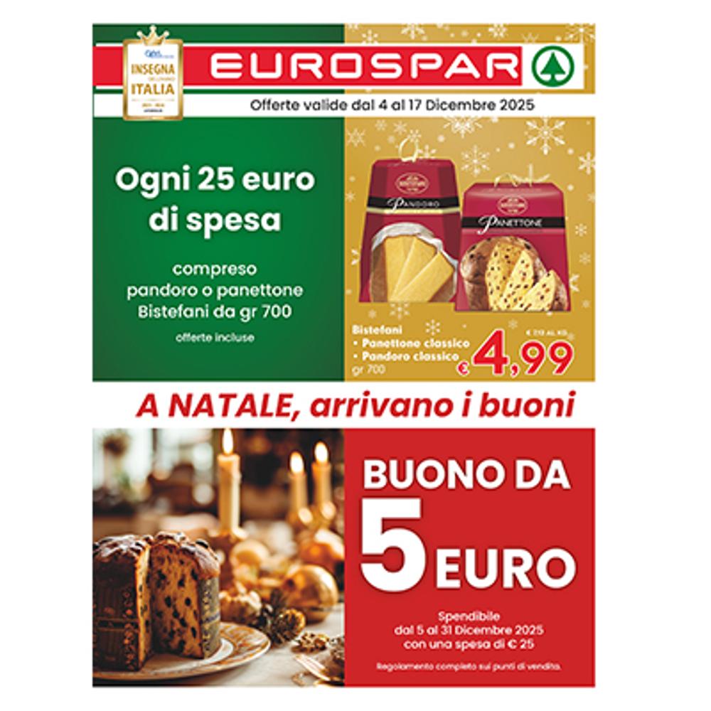 volantino VOLANTINO EUROSPAR  4 - 17 DICEMBRE dal 2025-12-04 00:00:00 al 2025-12-17 00:00:00
