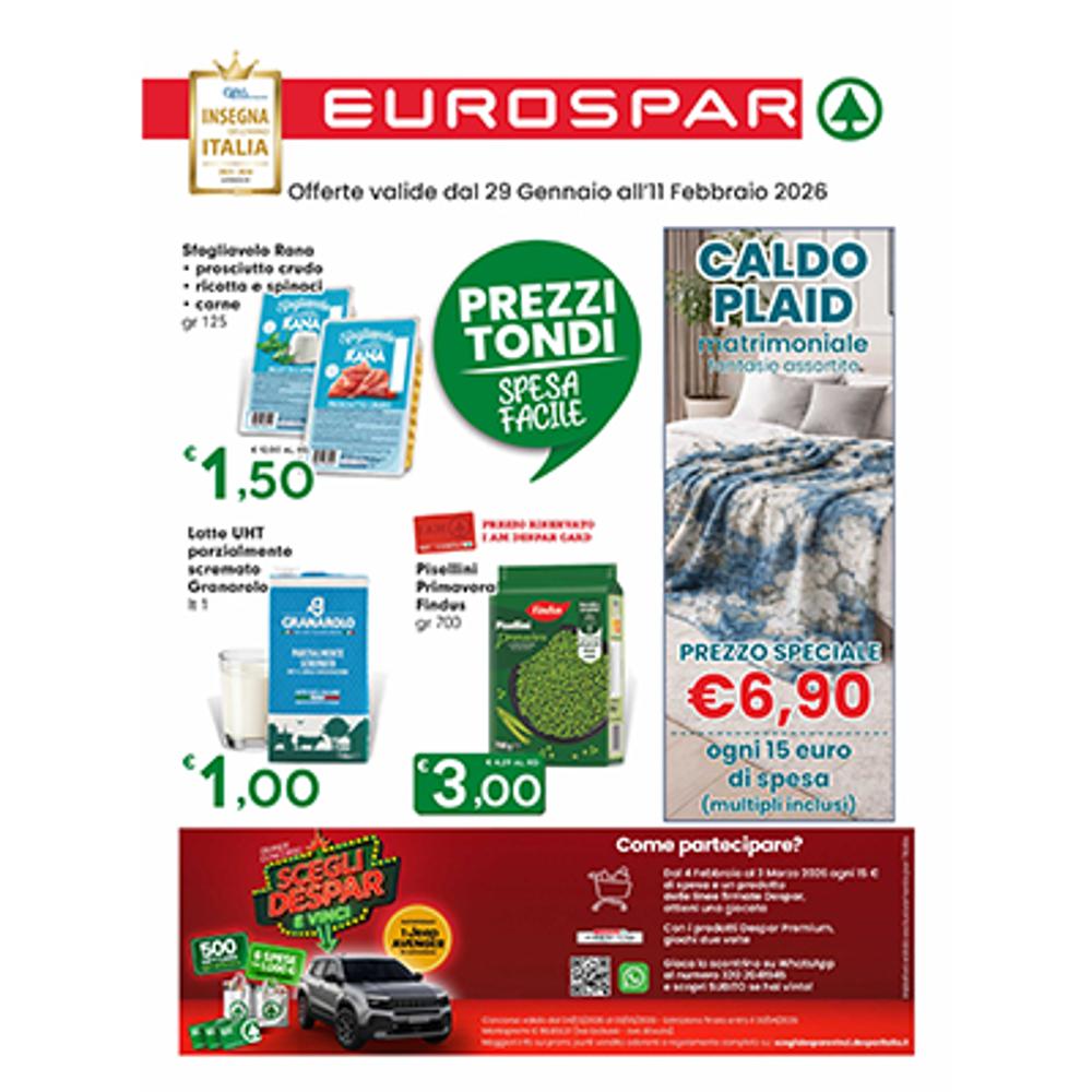 volantino VOLANTINO EUROSPAR 29 GENNAIO - 11 FEBBRAIO dal 2026-01-29 00:00:00 al 2026-02-11 00:00:00