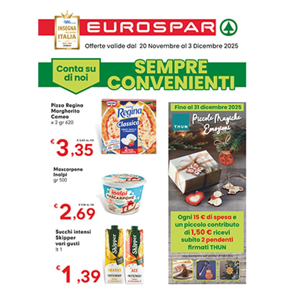 volantino VOLANTINO EUROSPAR 20 NOVEMBRE - 3 DICEMBRE  dal 2025-11-20 00:00:00 al 2025-12-03 00:00:00
