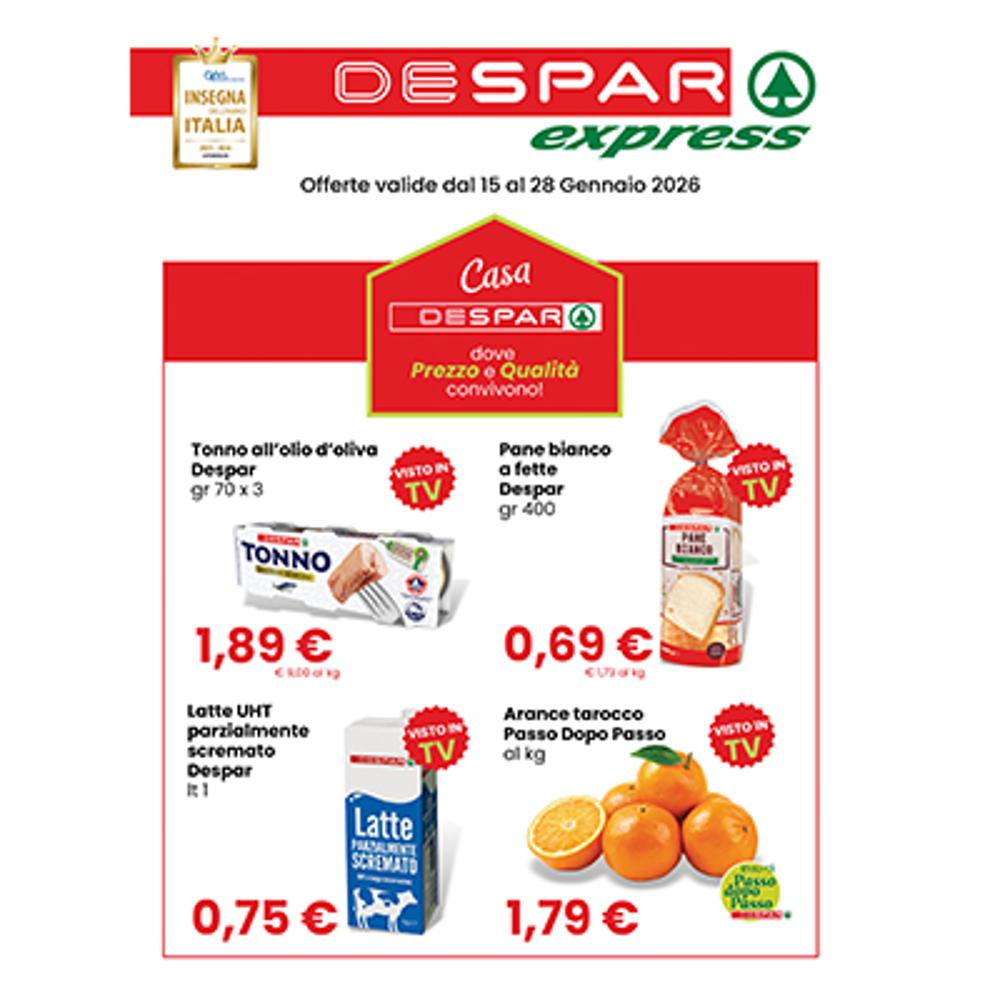 volantino VOLANTINO EXPRESS 15-28 GENNAIO  dal 2026-01-15 00:00:00 al 2026-01-28 00:00:00