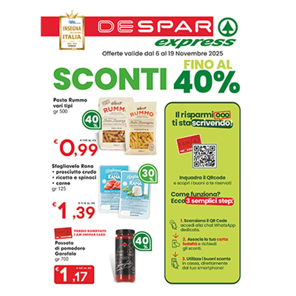 volantino VOLANTINO EXPRESS 6 - 19 NOVEMBRE  dal 2025-11-06 12:00:00 al 2025-11-19 12:00:00