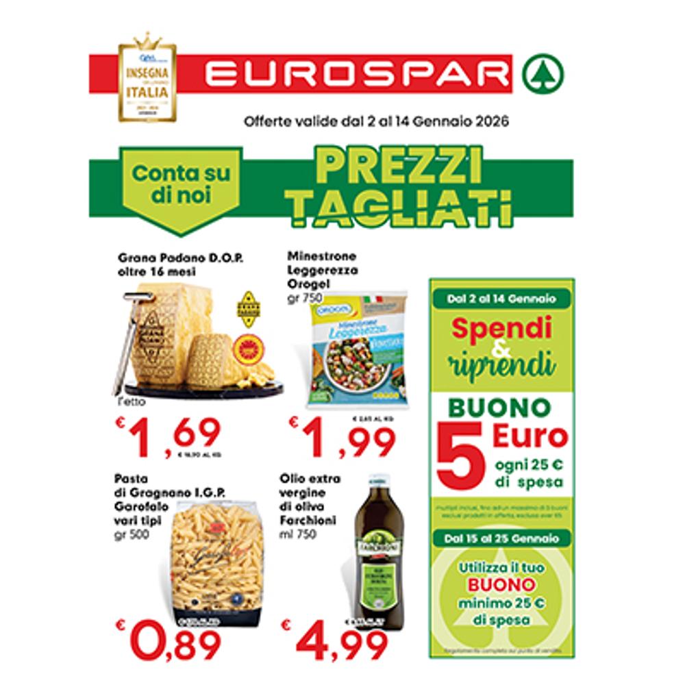volantino VOLANTINO EUROSPAR  2 - 14 GENNAIO 2026 dal 2026-01-02 00:00:00 al 2026-01-14 00:00:00