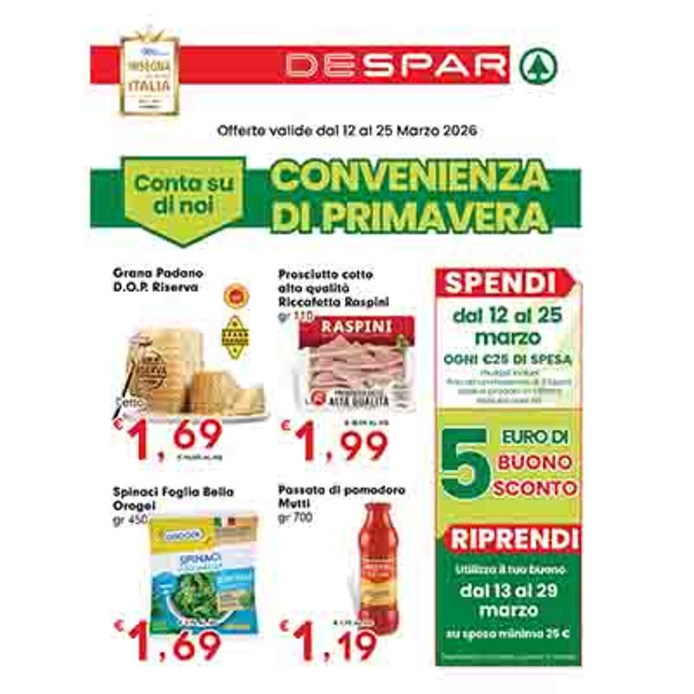 volantino VOLANTINO DESPAR  DAL 12 AL 25 MARZO dal 2026-03-12 00:00:00 al 2026-03-25 00:00:00