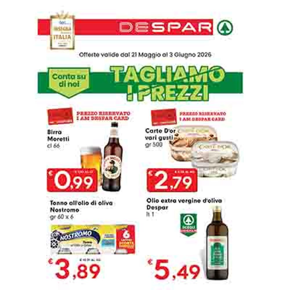 volantino VOLANTINO DESPAR   21 MAGGIO - 3 GIUGNO dal 2026-05-21 00:00:00 al 2026-06-03 00:00:00