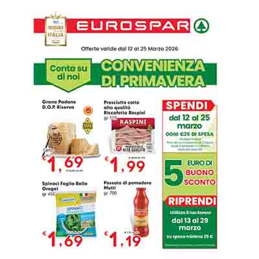 volantino VOLANTINO EUROSPAR 12-25 MARZO dal 2026-03-12 00:00:00 al 2026-03-25 00:00:00