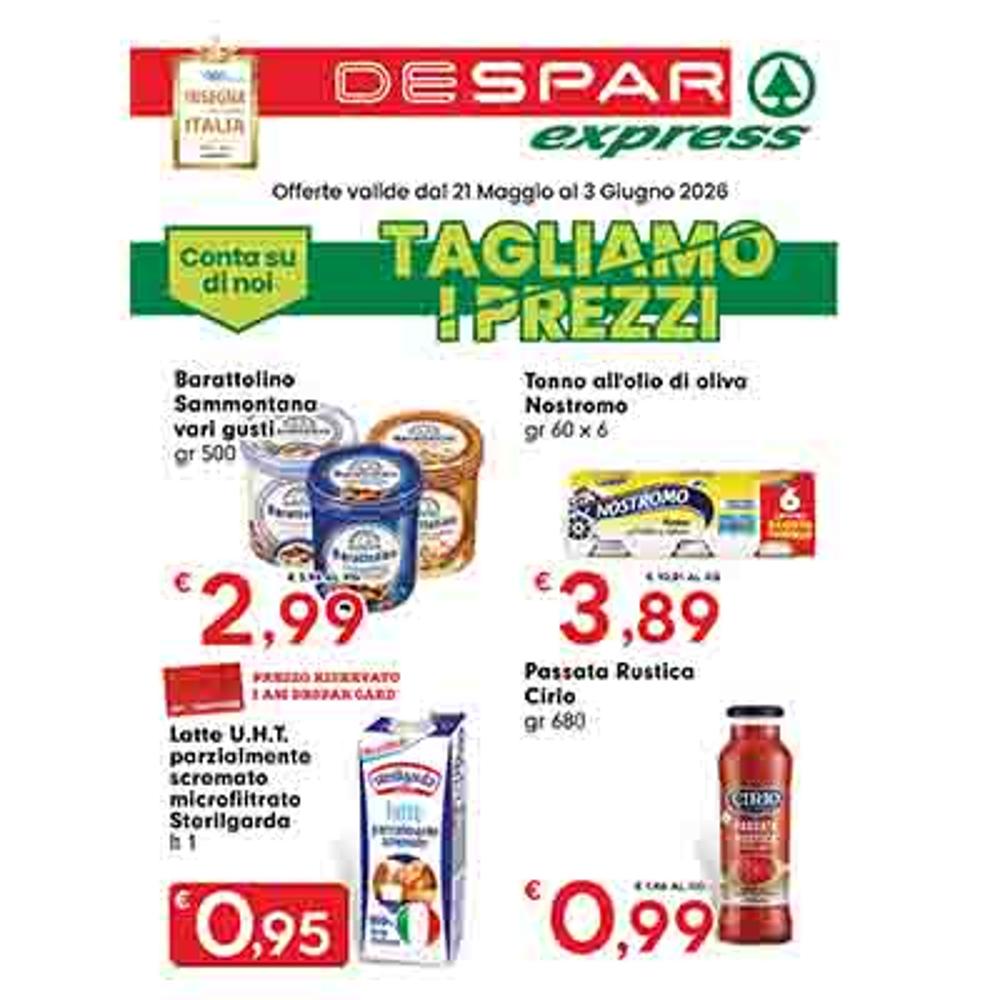 volantino VOLANTINO EXPRESS 21 MAGGIO - 3 GIUGNO  dal 2026-05-21 00:00:00 al 2026-06-03 00:00:00