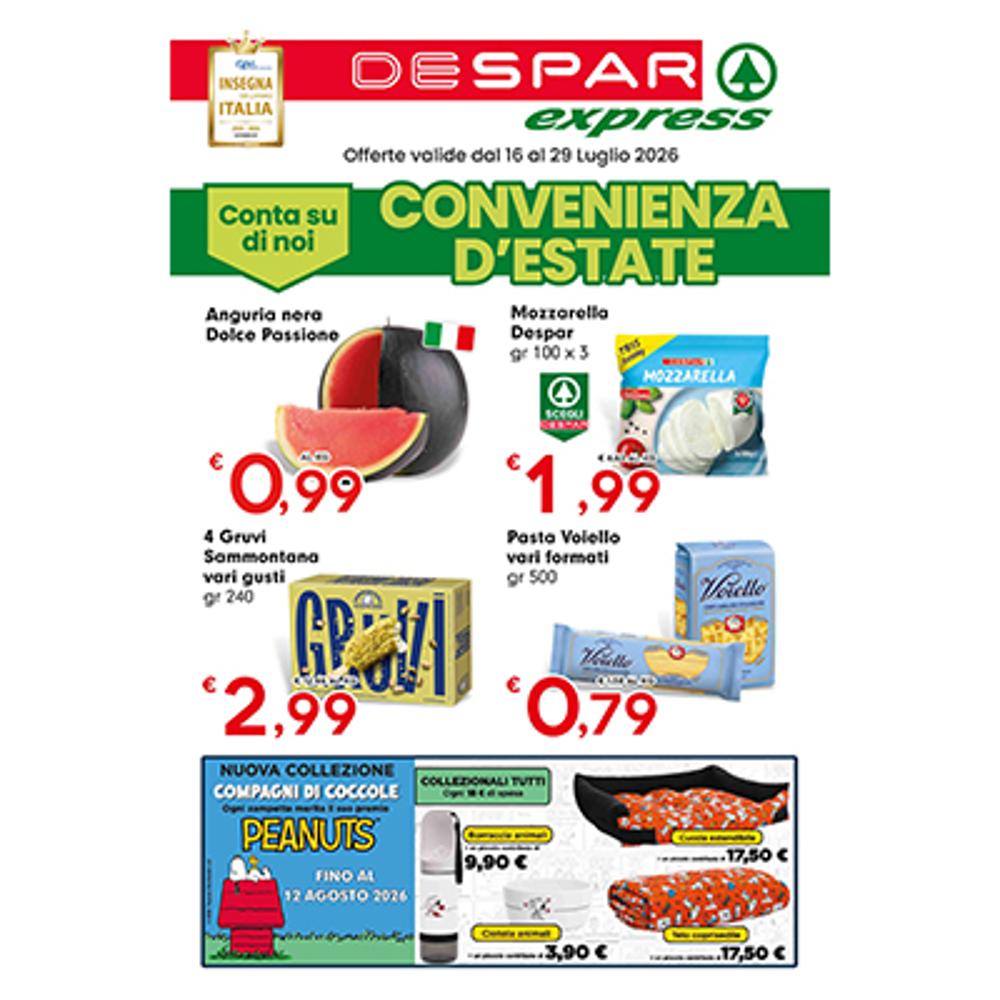 volantino VOLANTINO EXPRESS  DAL 16 AL 29 LUGLIO dal 2026-07-16 00:00:00 al 2026-07-29 00:00:00