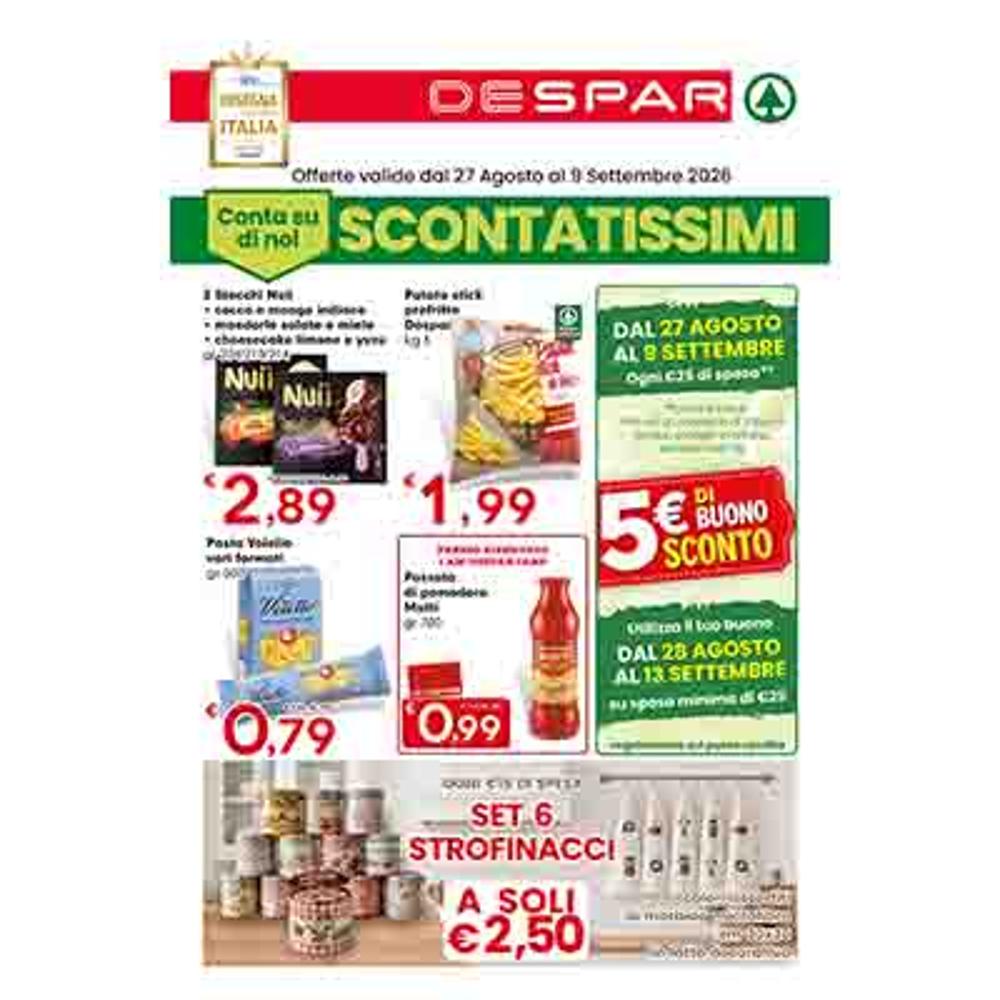 volantino VOLANTINO DESPAR DAL 27 AGOSTO AL 9 SETTEMBRE dal 2026-08-27 00:00:00 al 2026-09-09 00:00:00