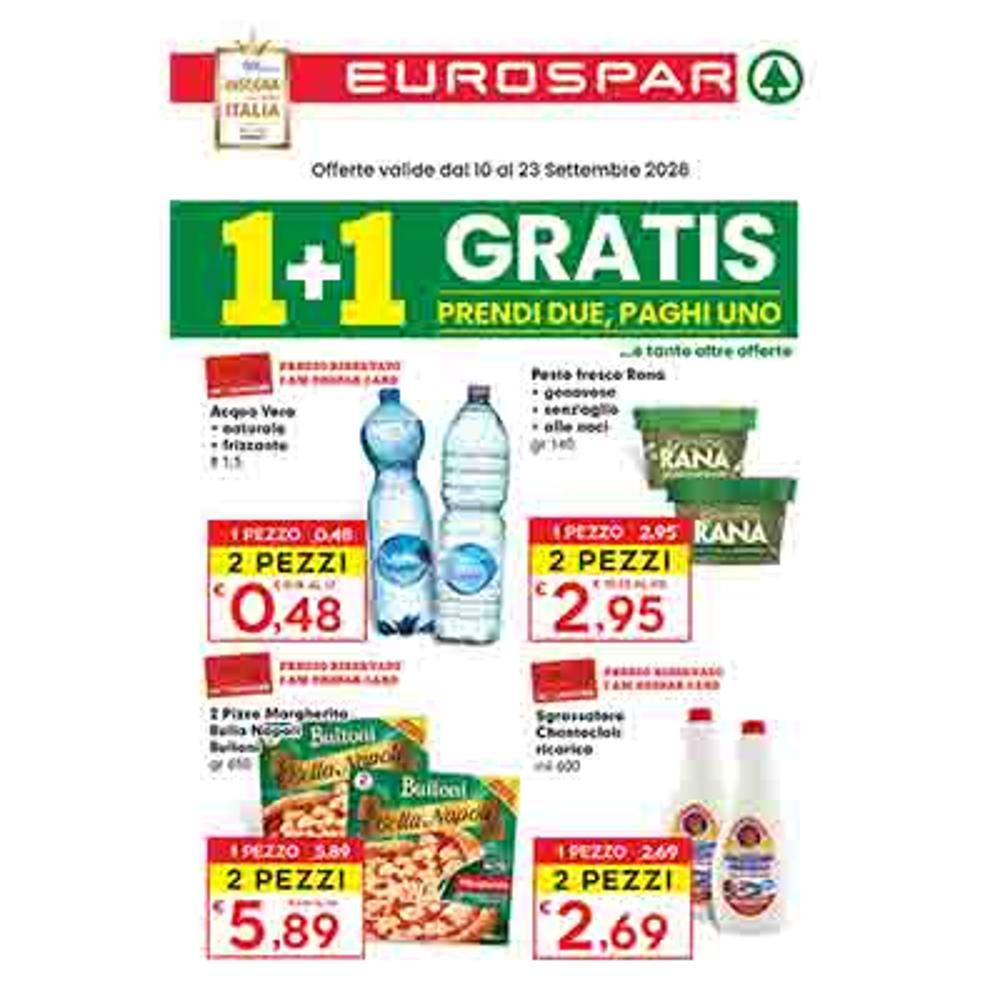 volantino VOLANTINO EUROSPAR  DAL 10 AL 23 SETTEMBRE  dal 2026-09-10 00:00:00 al 2026-09-23 00:00:00