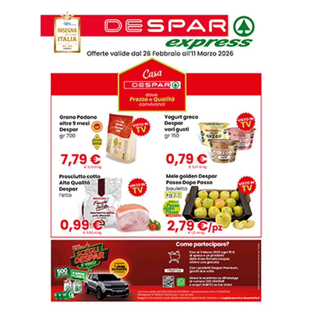 volantino VOLANTINO DESPAR EXPRESS DAL 26 FEBBRAIO AL 11 MARZO dal 2026-02-26 00:00:00 al 2026-03-11 00:00:00