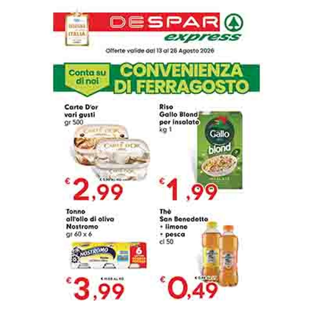 volantino VOLANTINO EXPRESS  13 - 26 AGOSTO dal 2026-08-13 00:00:00 al 2026-08-26 00:00:00